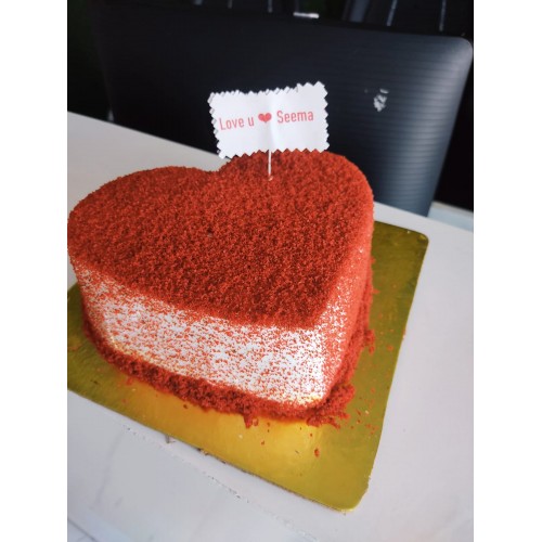 Red Heart Cake